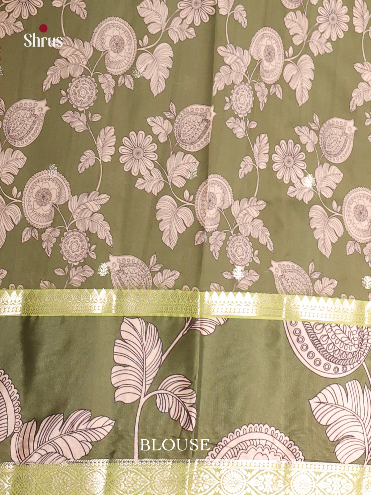 Green - Moonga Silk Saree