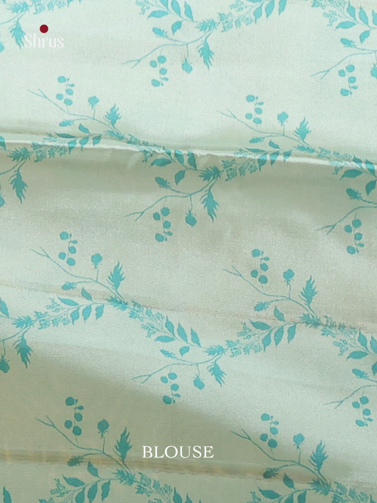 Pastel Blue & Cream - Moonga Silk Saree