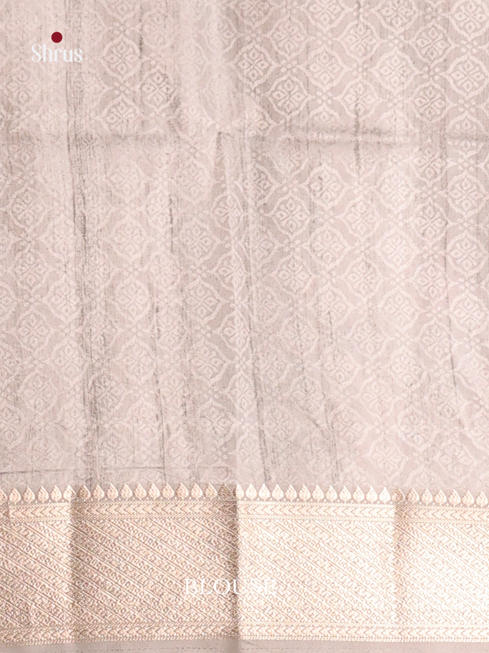 DHS25460 - Printed Semi Tussar Saree