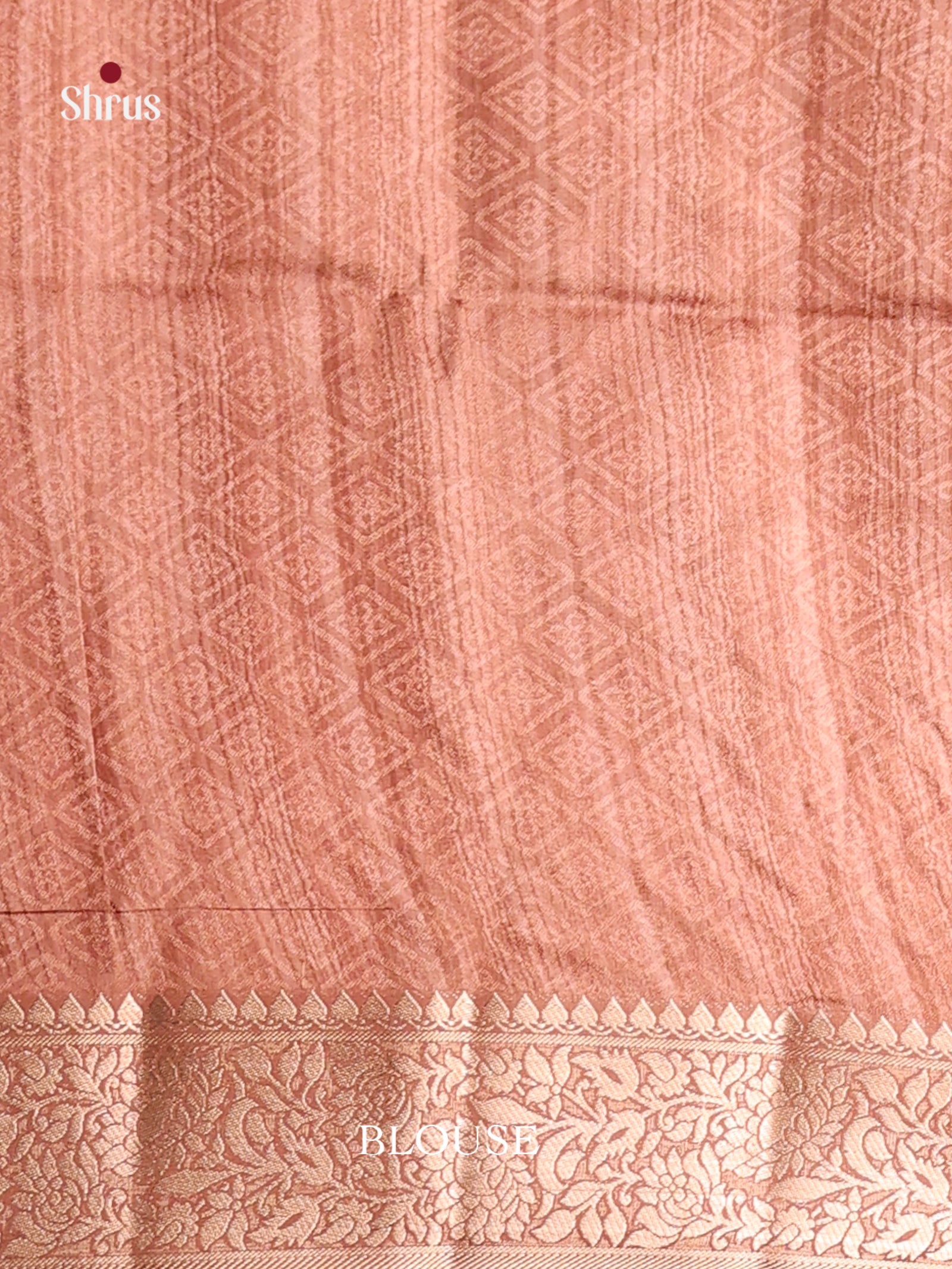 DHS25470 - Printed Semi Tussar Saree