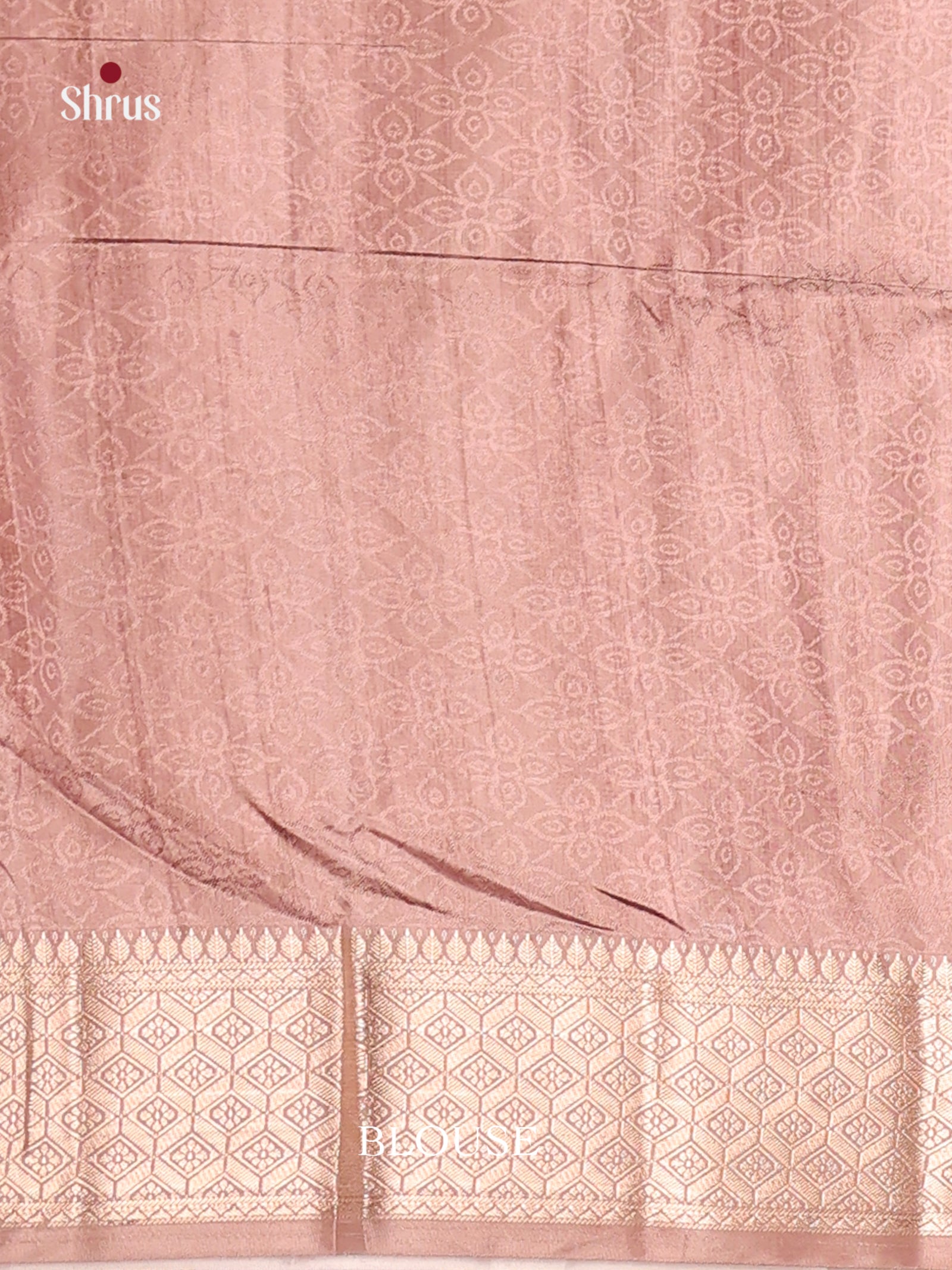 DHS25536 - Printed Semi Tussar Saree