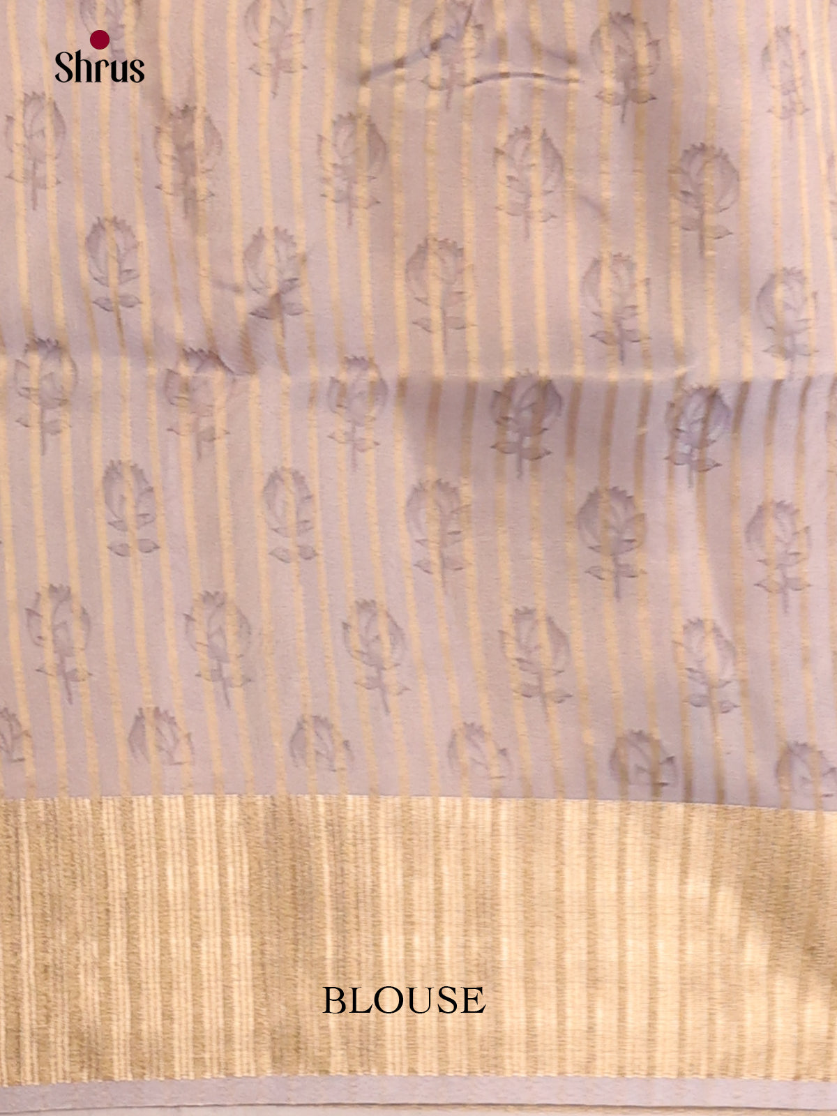 Lavender - Semi Organza Saree - Shop on Shrus.com
