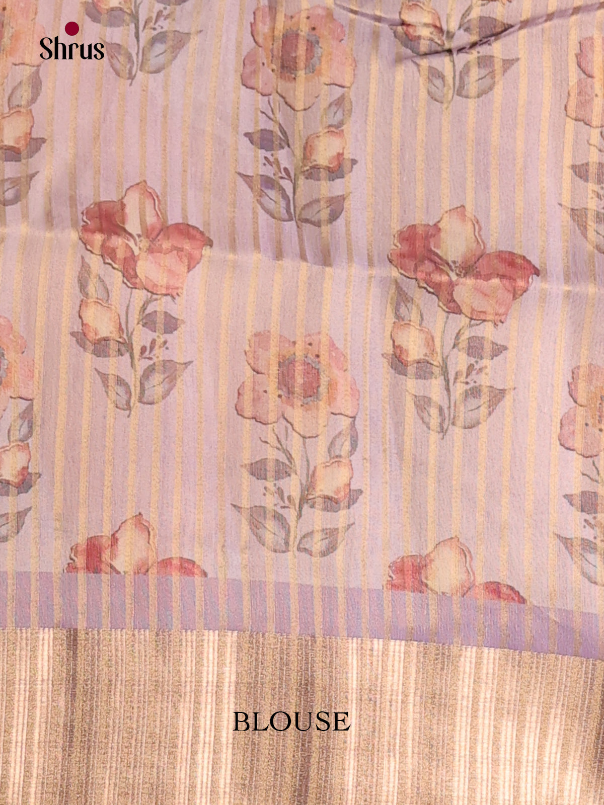 Lavender - Semi Organza Saree - Shop on Shrus.com