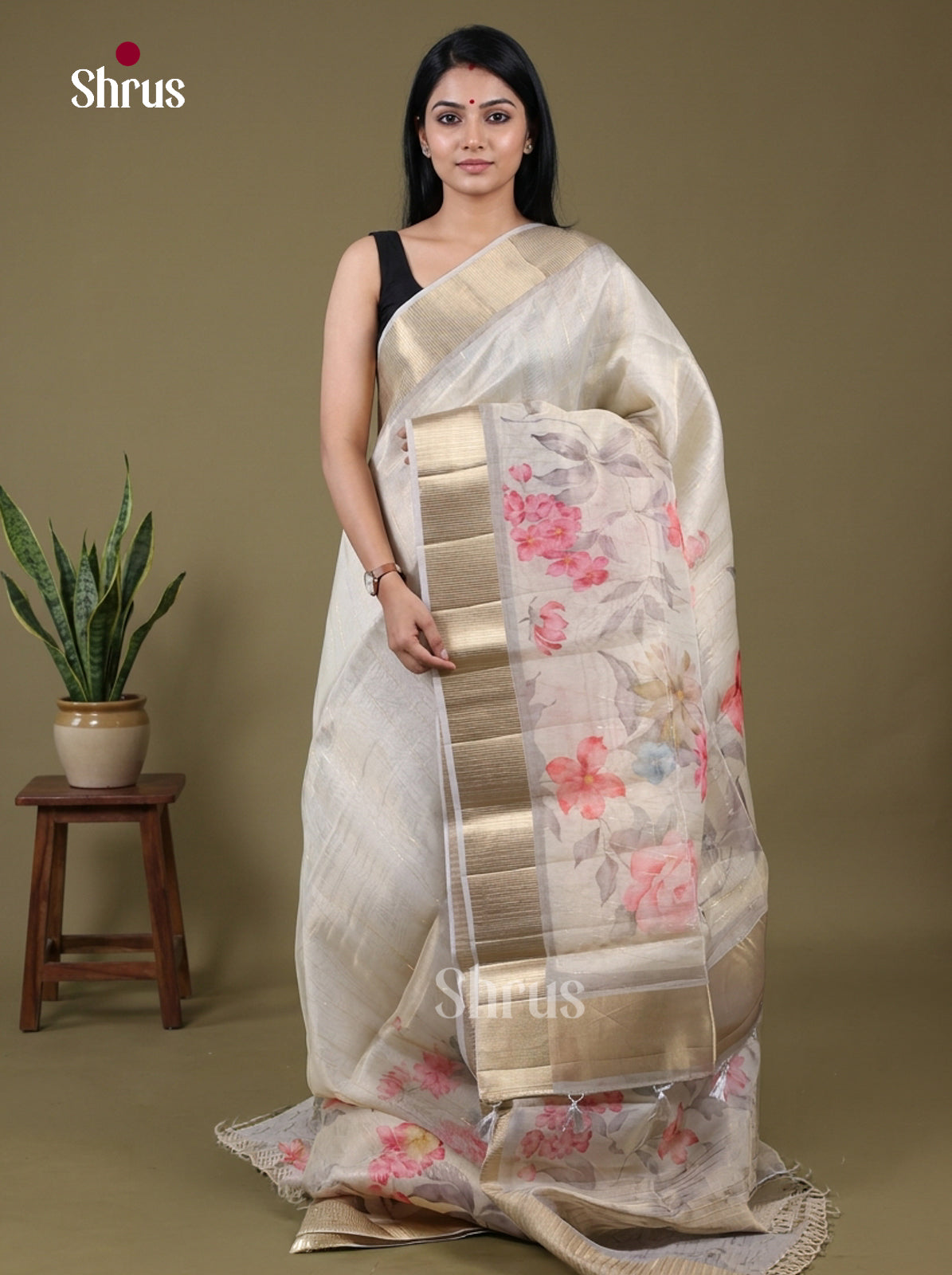 DHS25601 - Semi Organza Saree