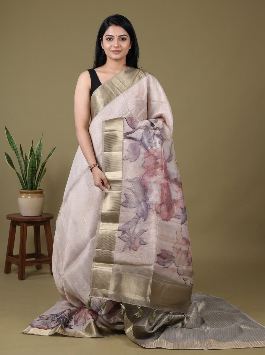DHS25618 - Semi Organza Saree