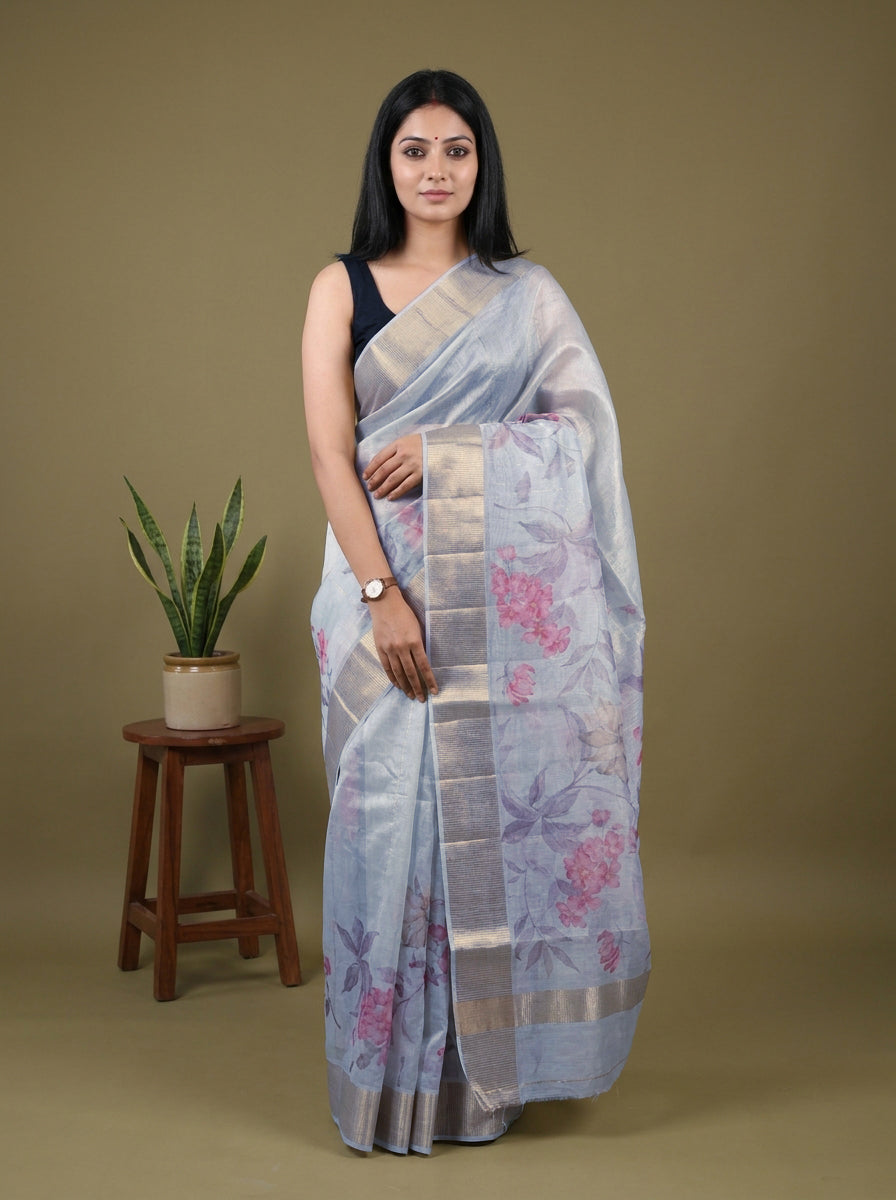 DHS25621 - Semi Organza Saree
