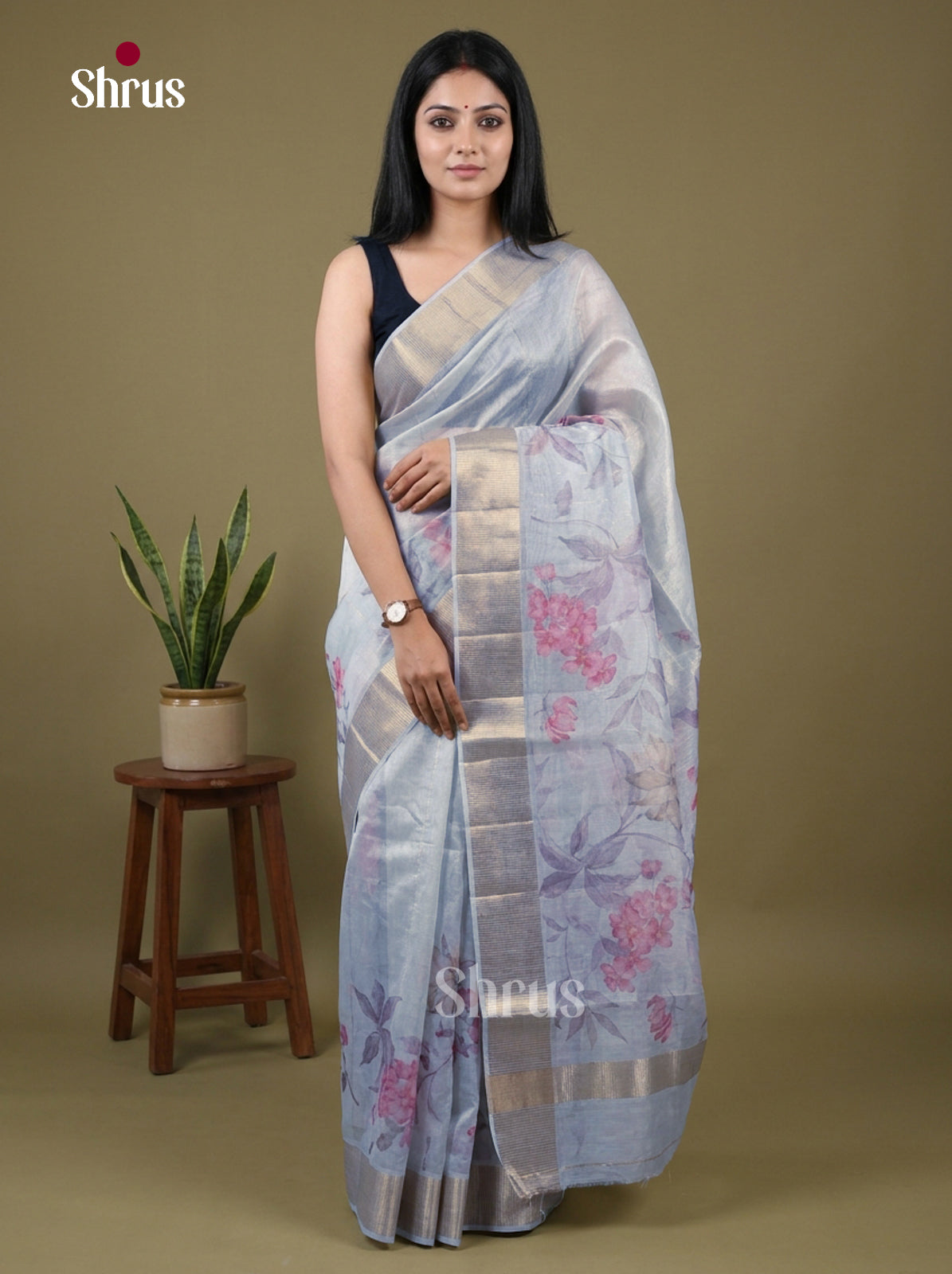 DHS25621 - Semi Organza Saree