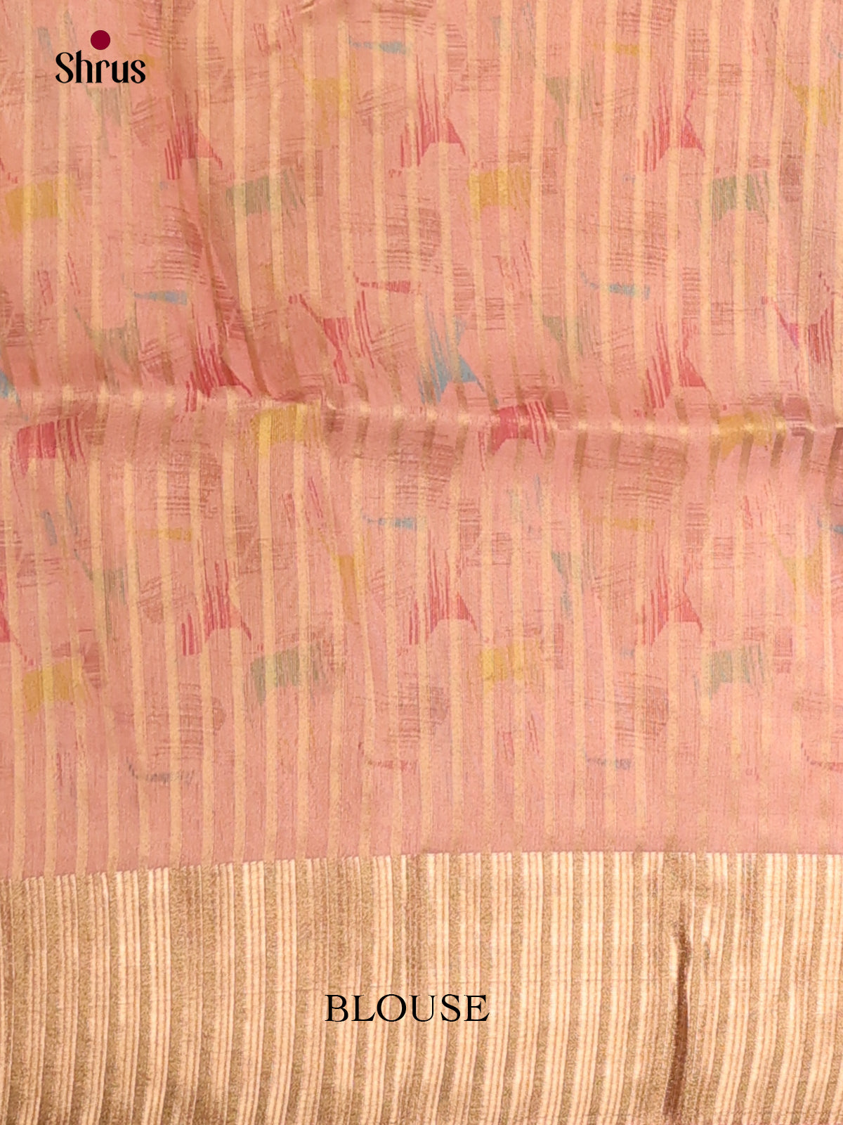 Peach - Semi Organza Saree