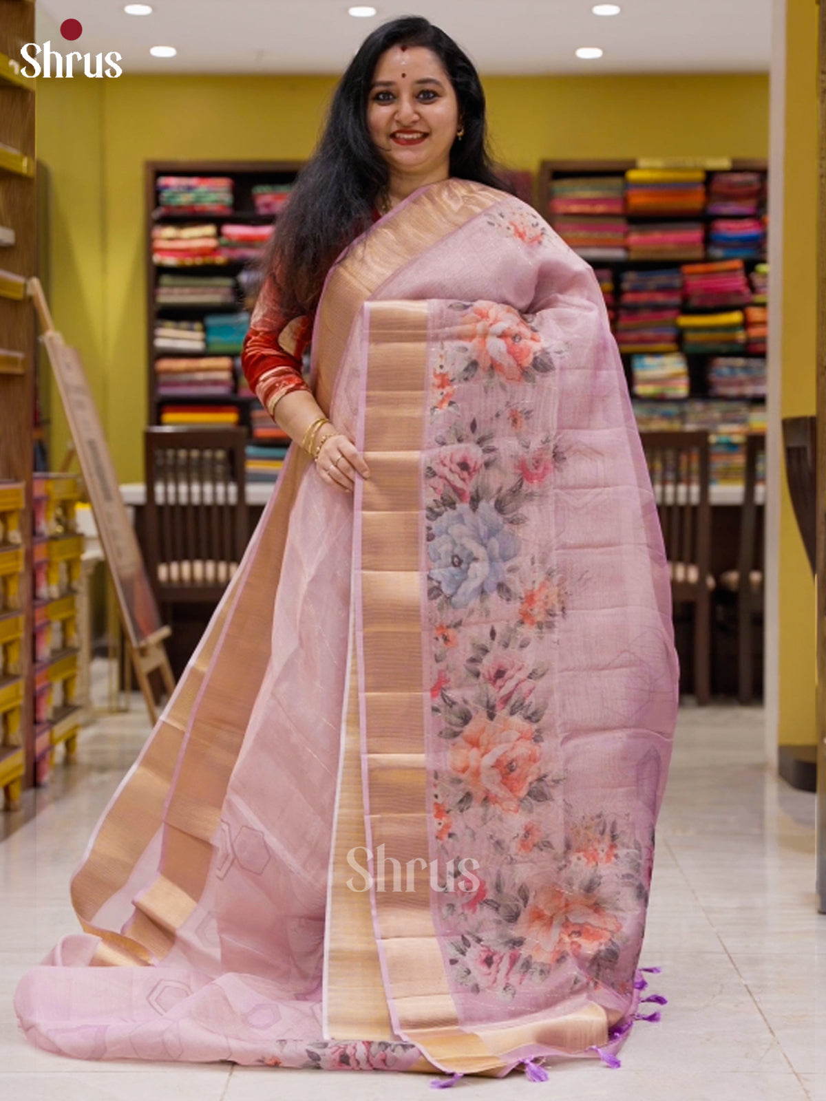 DHS25645 - Semi Organza Saree