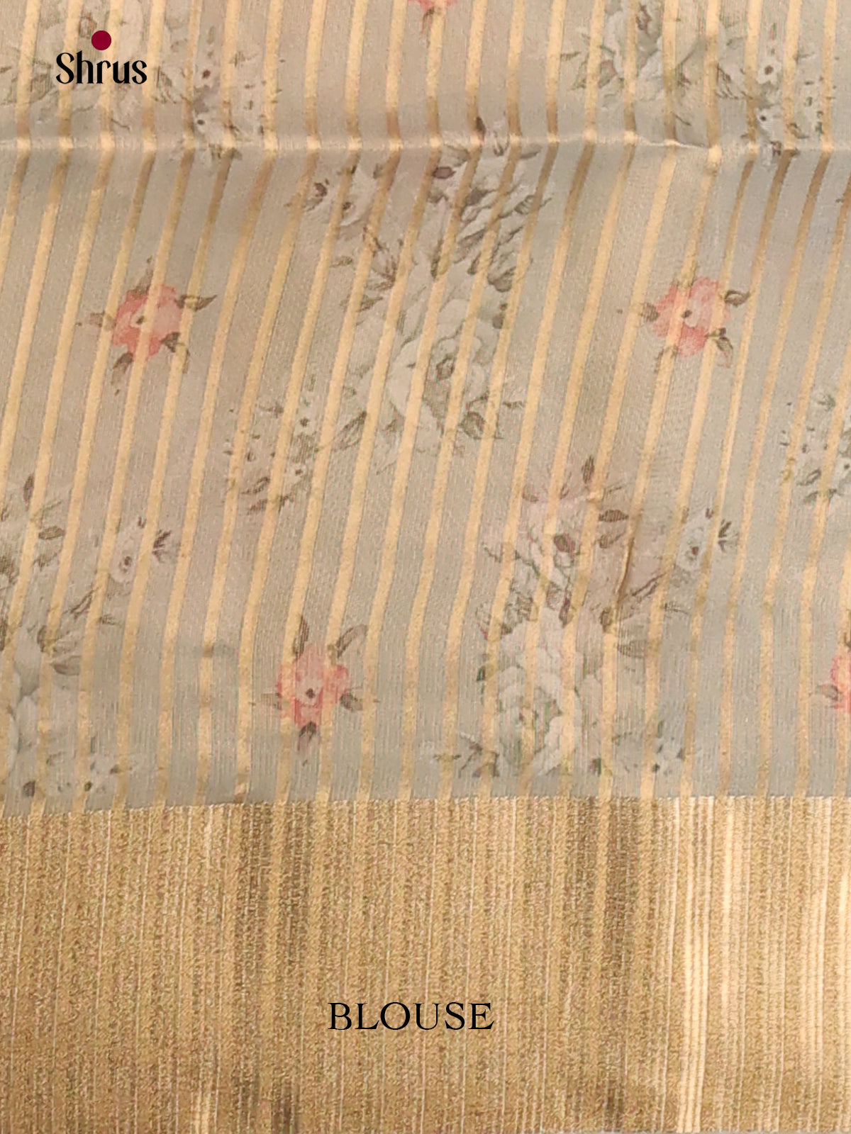 Grey - Semi Organza Saree