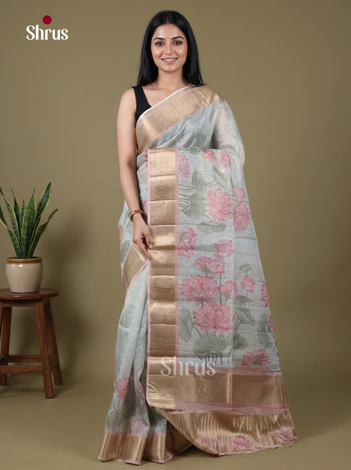 DHS25649 - Semi Organza Saree