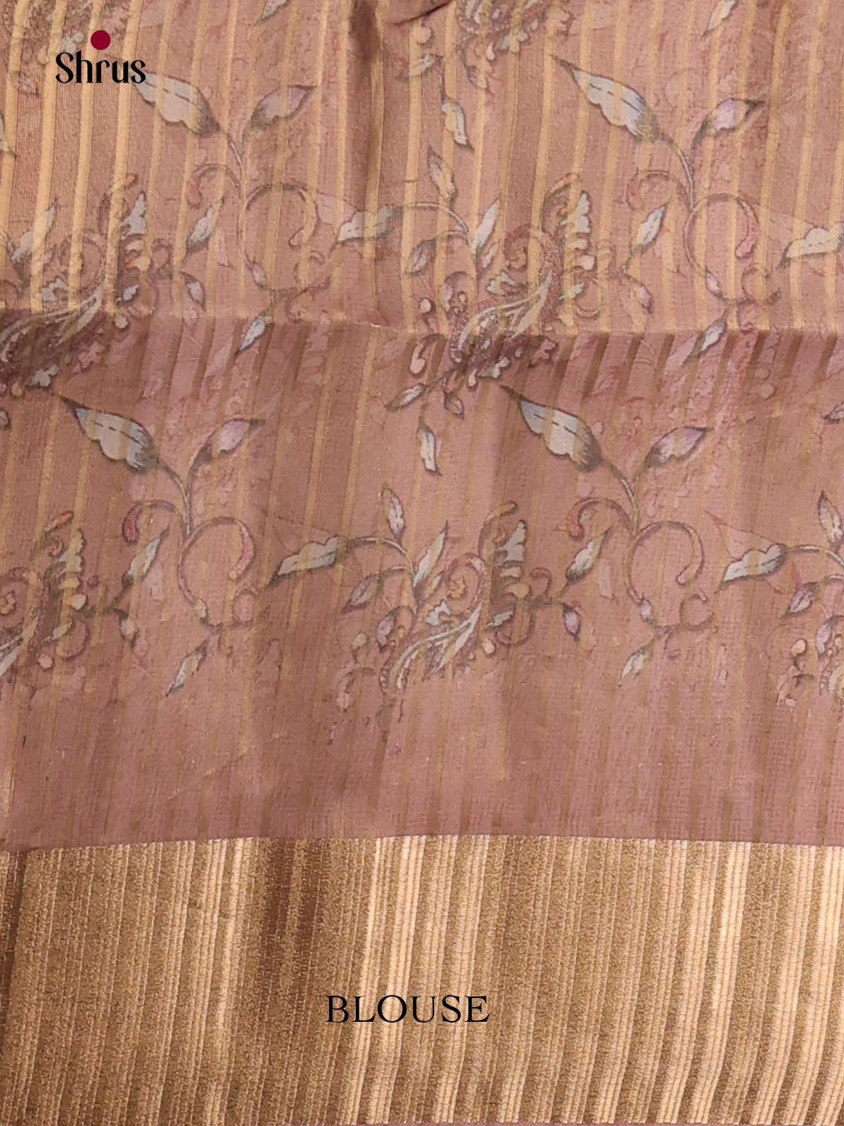 Dusty Brown - Semi Organza Saree