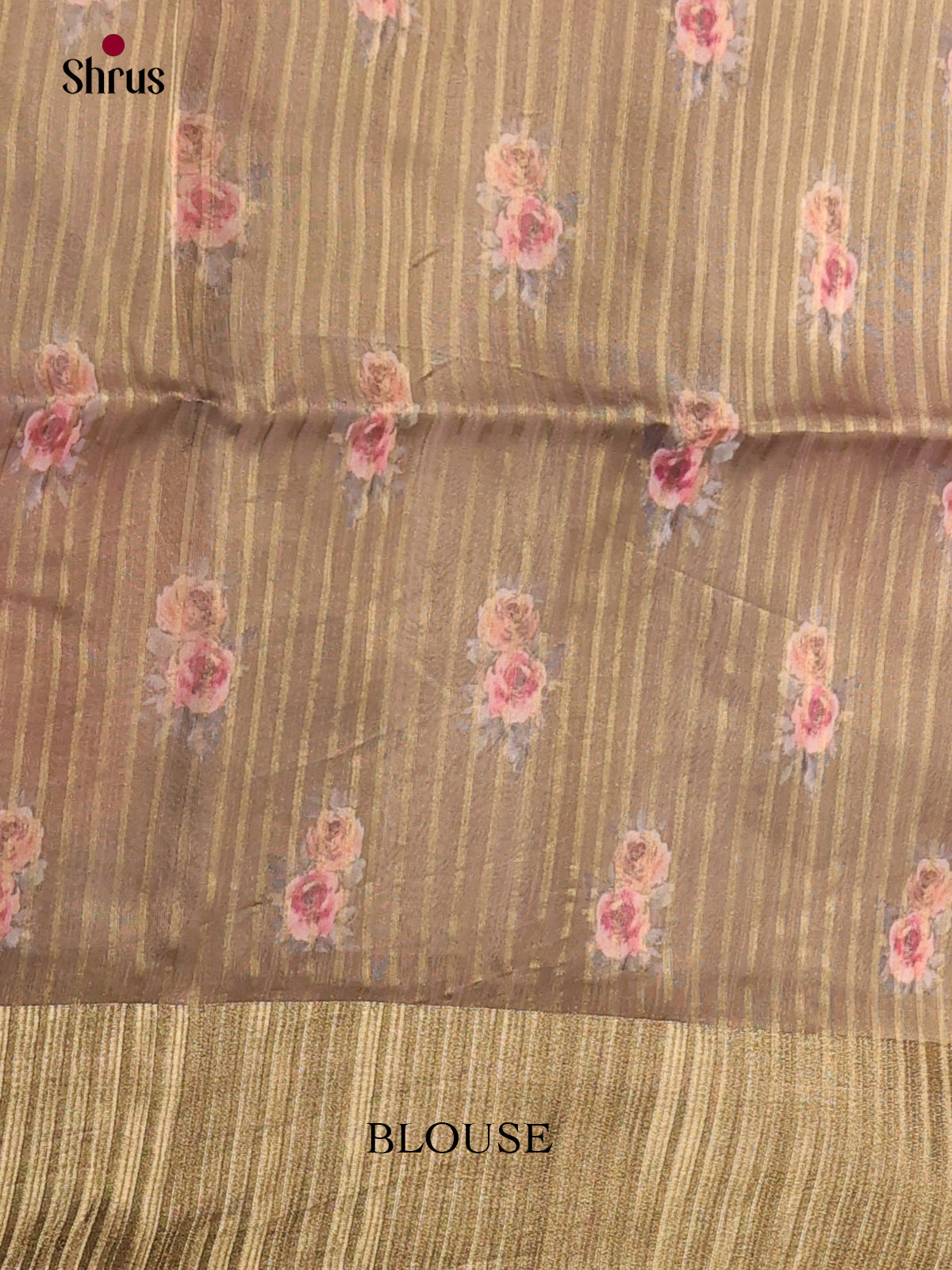Grey - Semi Organza Saree - Shop on Shrus.com