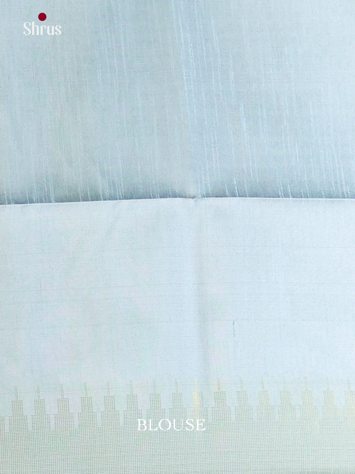 Blue & Light Blue - Semi Rawsilk Saree