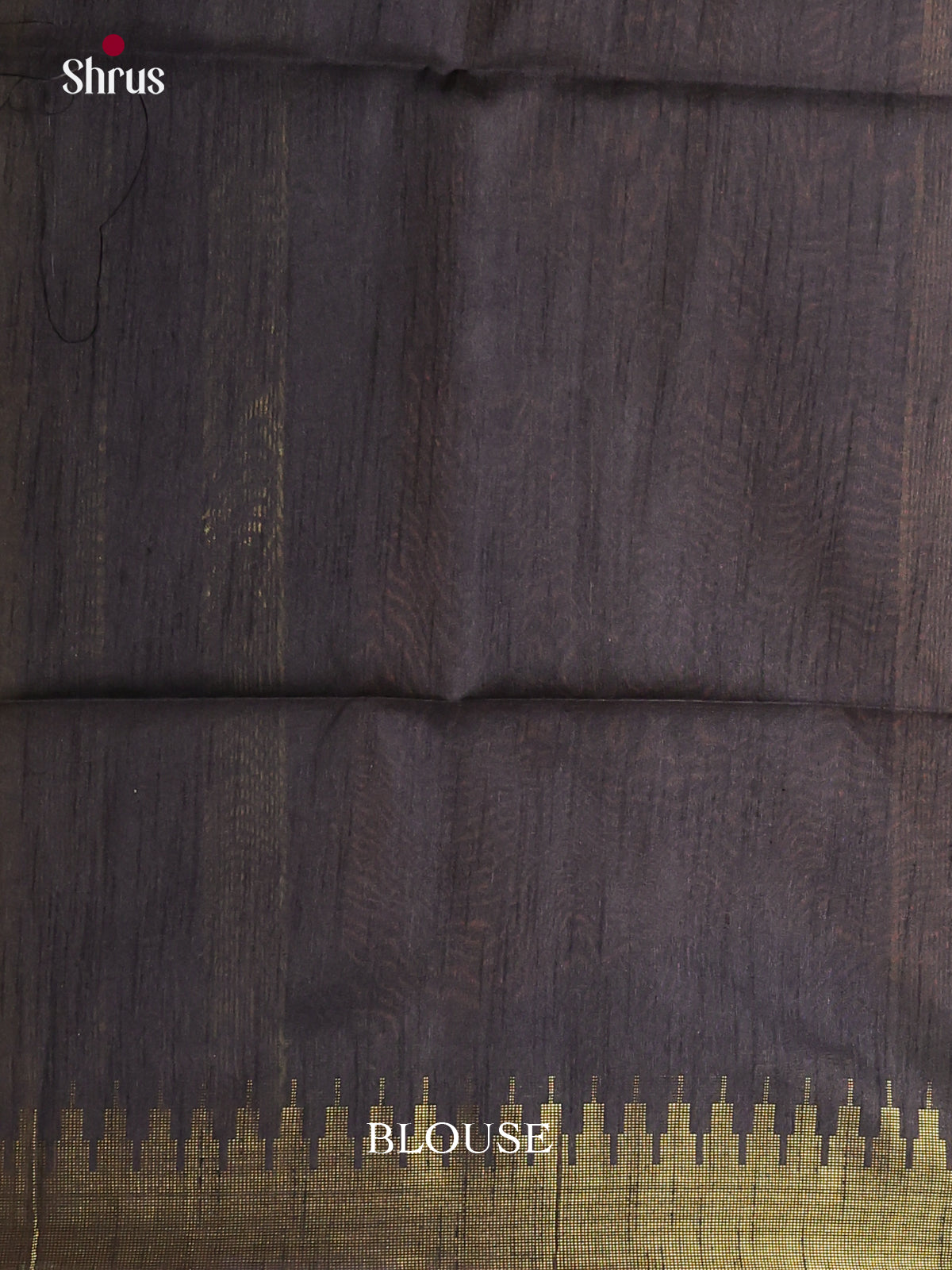 Mustard Green & Black - Semi Rawsilk Saree - Shop on Shrus.com