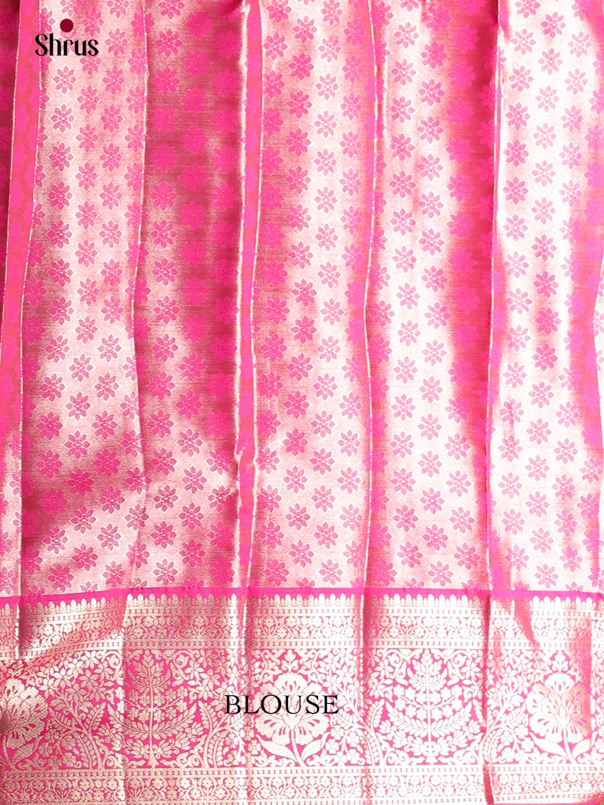 Blue & Pink- Kanchipuram-halfpure Saree