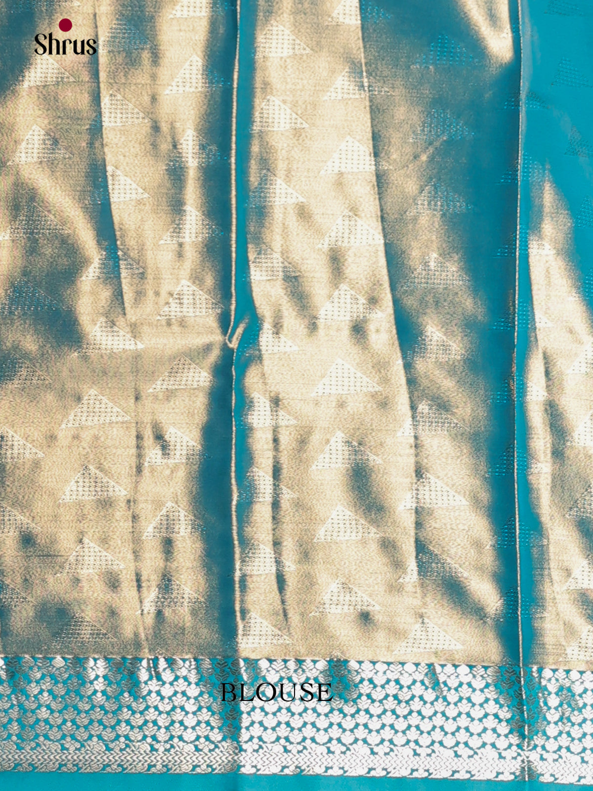 Brown & Blue- Kanchipuram-halfpure Saree