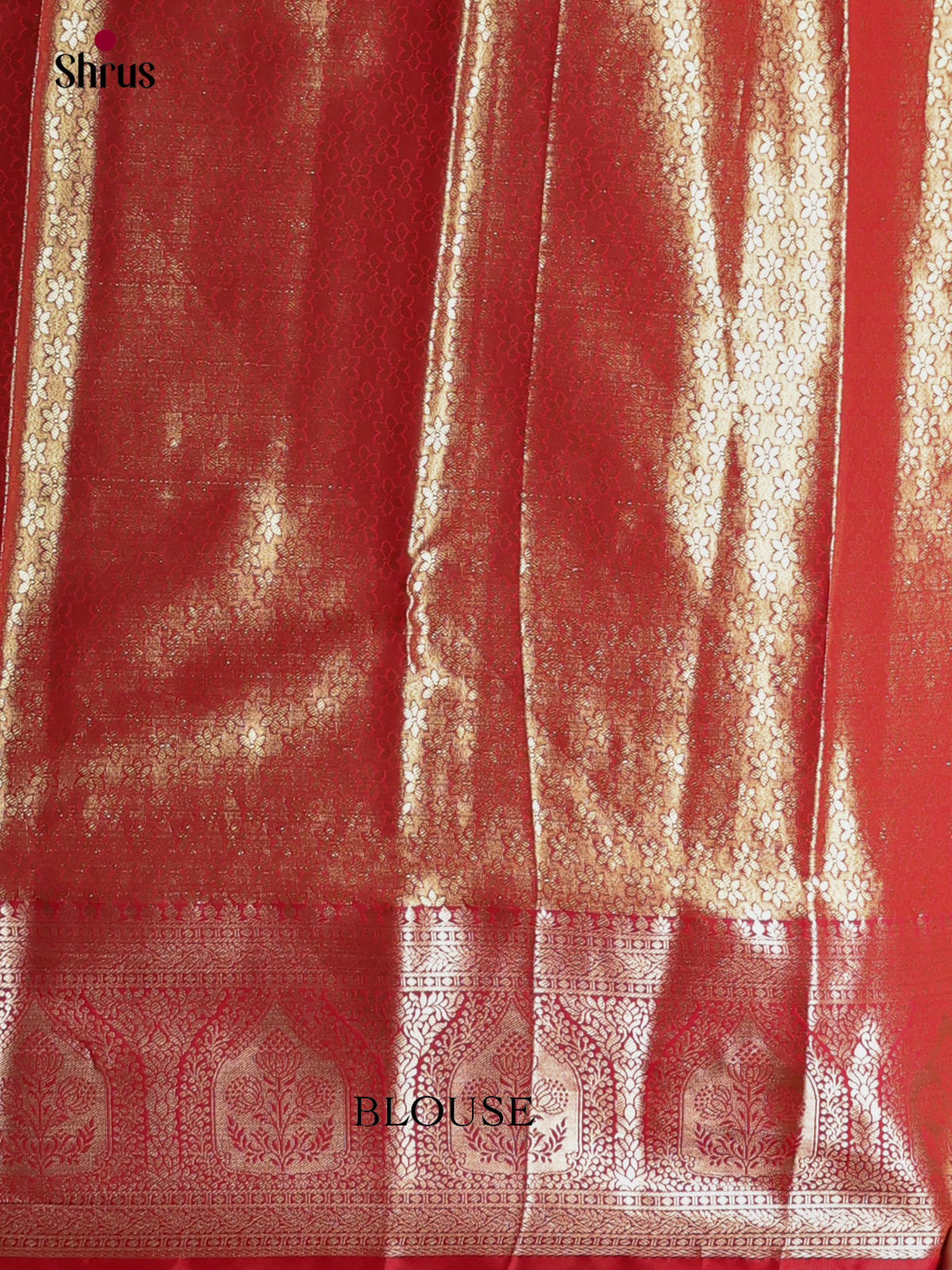 Green & Red- Kanchipuram-halfpure Saree 2