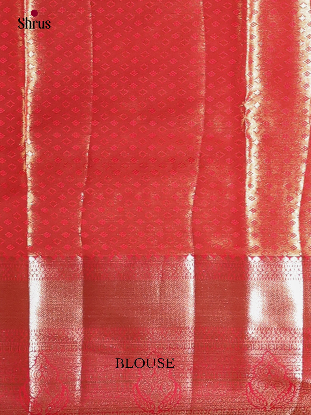 Green & Red - Kanchipuram-halfpure Saree - Shop on Shrus.com
