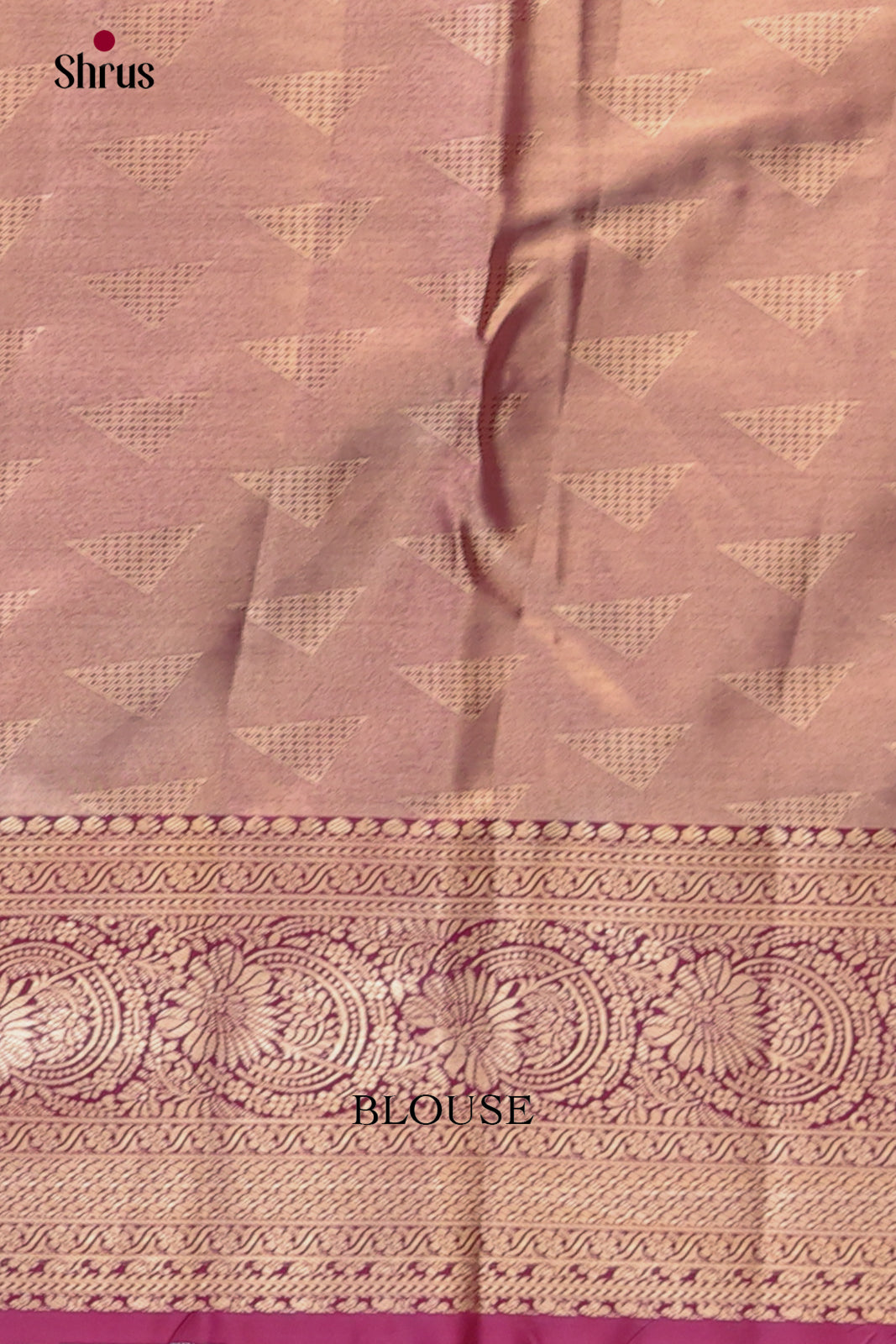 Lavender & Purple - Kanchipuram-halfpure Saree - Shop on Shrus.com