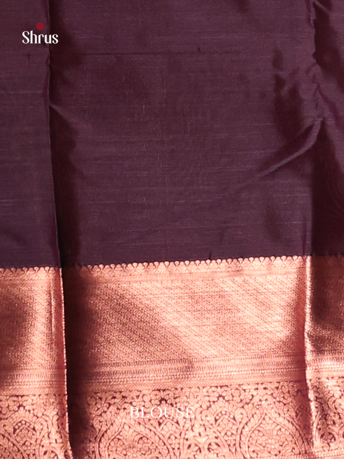 Maroon & Brown - Kanchipuram-halfpure Saree - Shop on Shrus.com