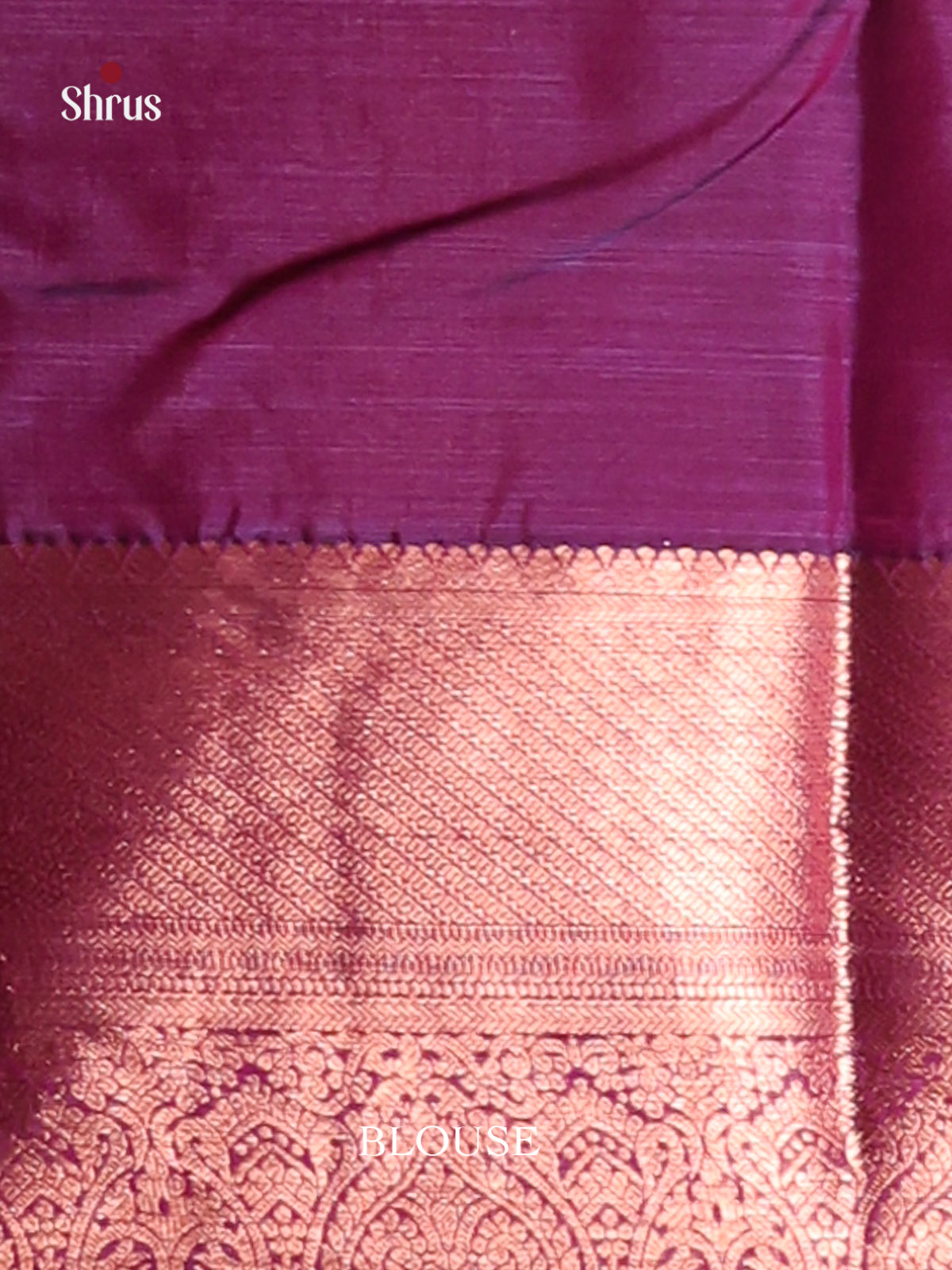 Pink & Purple - Kanchipuram-halfpure Saree - Shop on Shrus.com