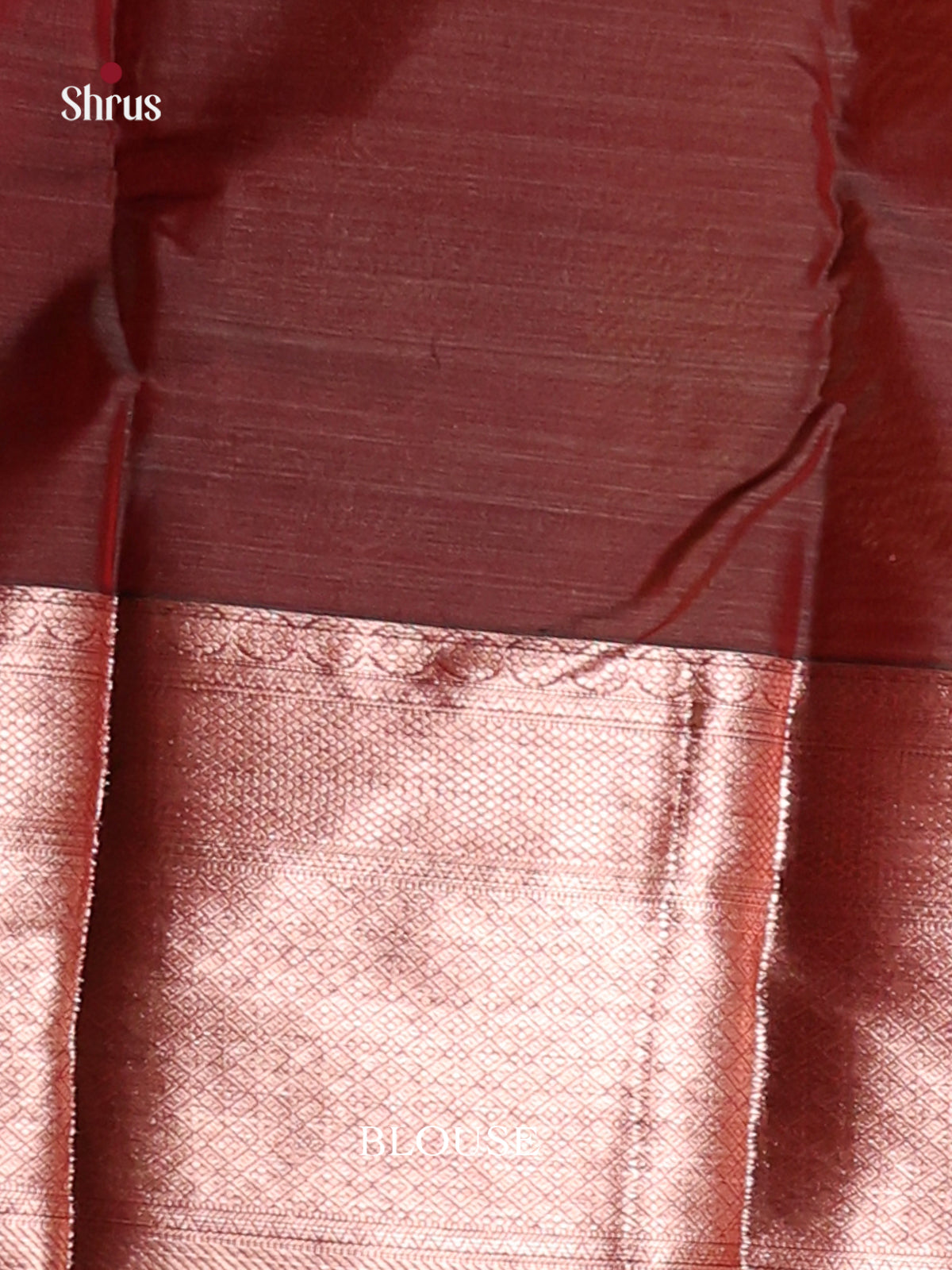 Red & Brown - Kanchipuram-halfpure Saree - Shop on Shrus.com