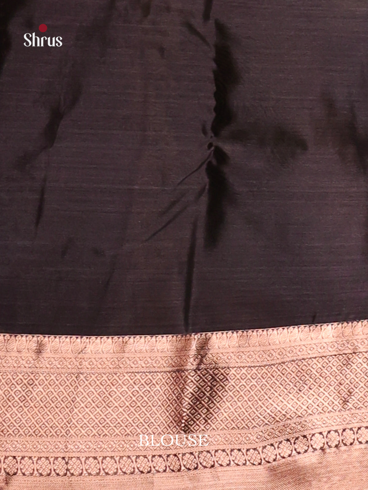 Brown & Black - Kanchipuram-halfpure Saree