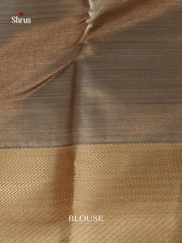 Pink Blue gold Kanchipuram-halfpure Saree 1