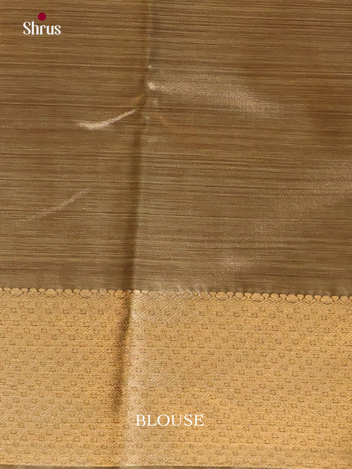 Gold (Single Tone) - Kanchipuram-halfpure Saree 2
