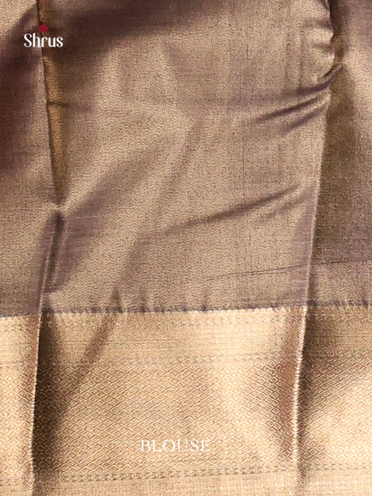 Peach & Grey - Kanchipuram-halfpure Saree - Shop on Shrus.com