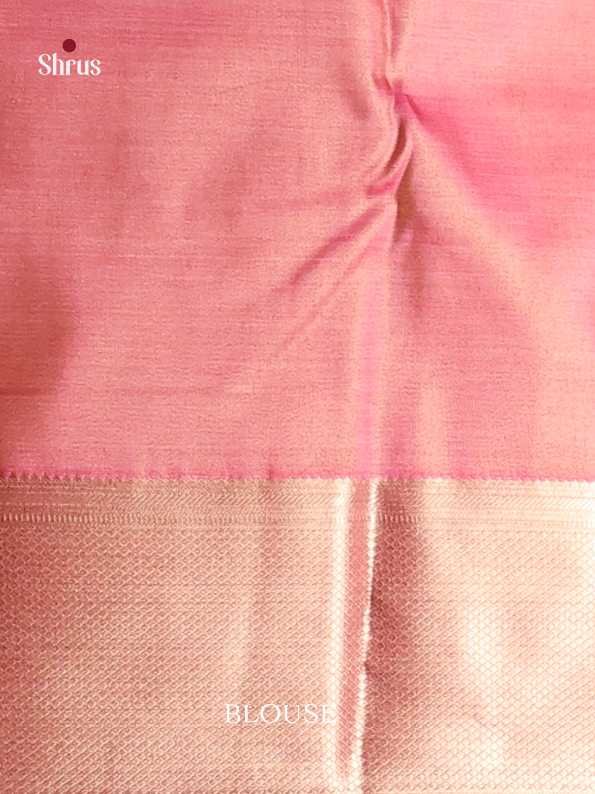 Pink(single Tone)- Kanchipuram-halfpure Saree - Shop on Shrus.com