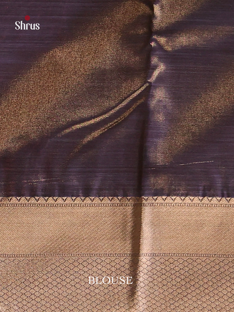 Blue lined Kanchipuram-halfpure Saree 1
