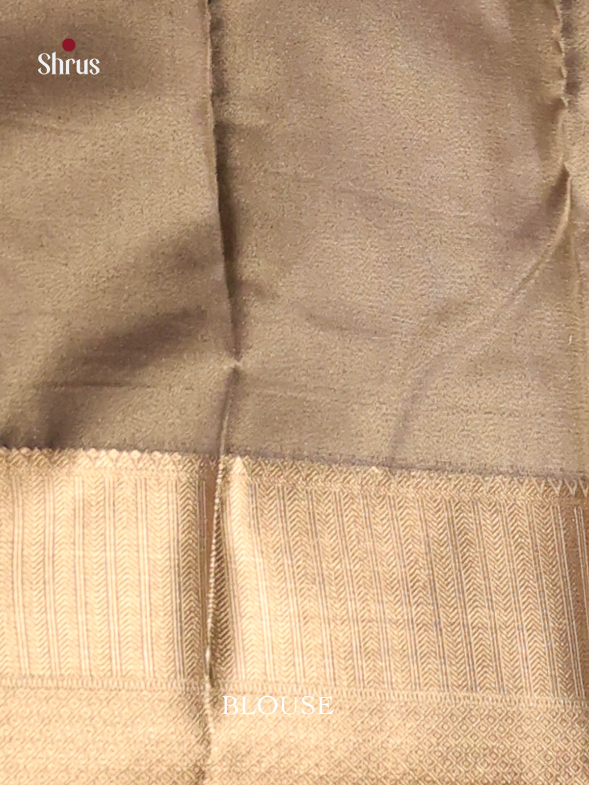 Orange & Grey - Kanchipuram-halfpure Saree - Shop on Shrus.com