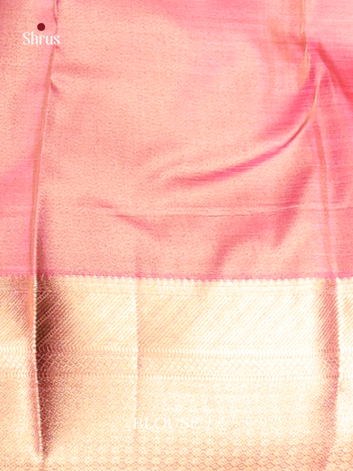 green & Orangish Pink - Kanchipuram-halfpure Saree - Shop on Shrus.com