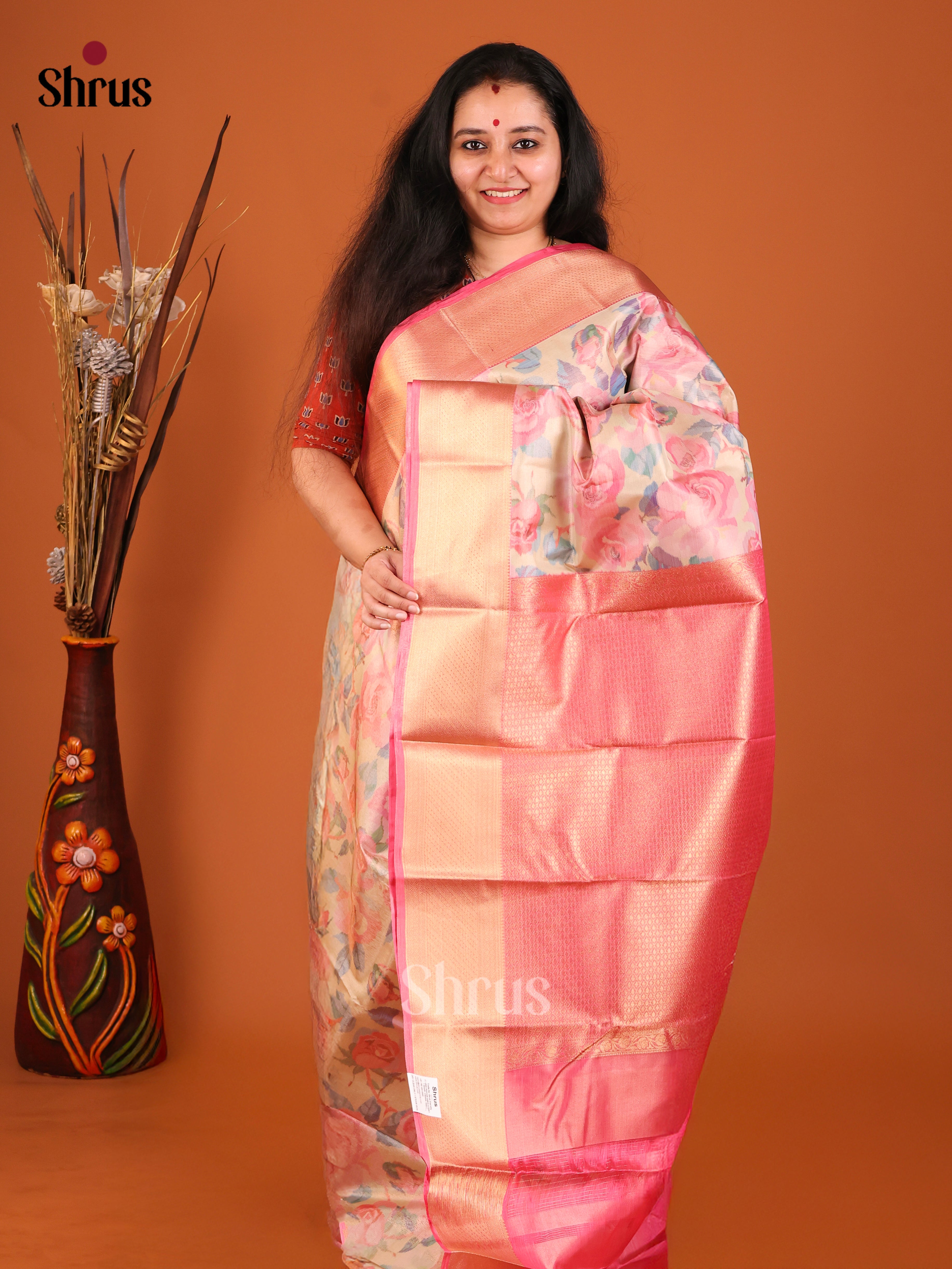 DHS26102 - Kanchipuram-halfpure Saree - Shop on Shrus.com