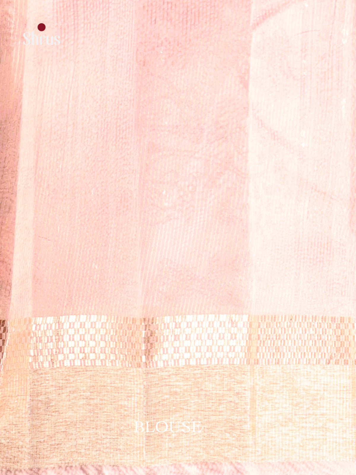 Pink - Semi Tissue Saree
