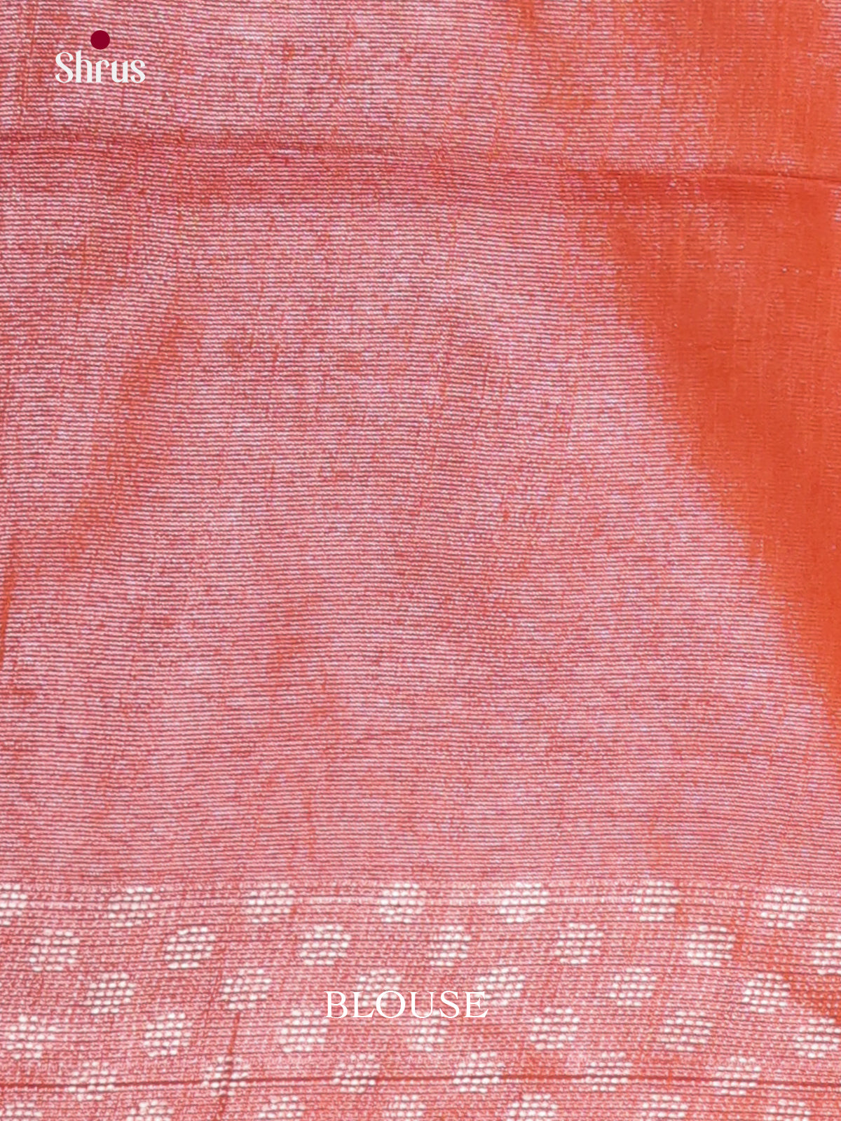 Orange - Semi Tissue Saree