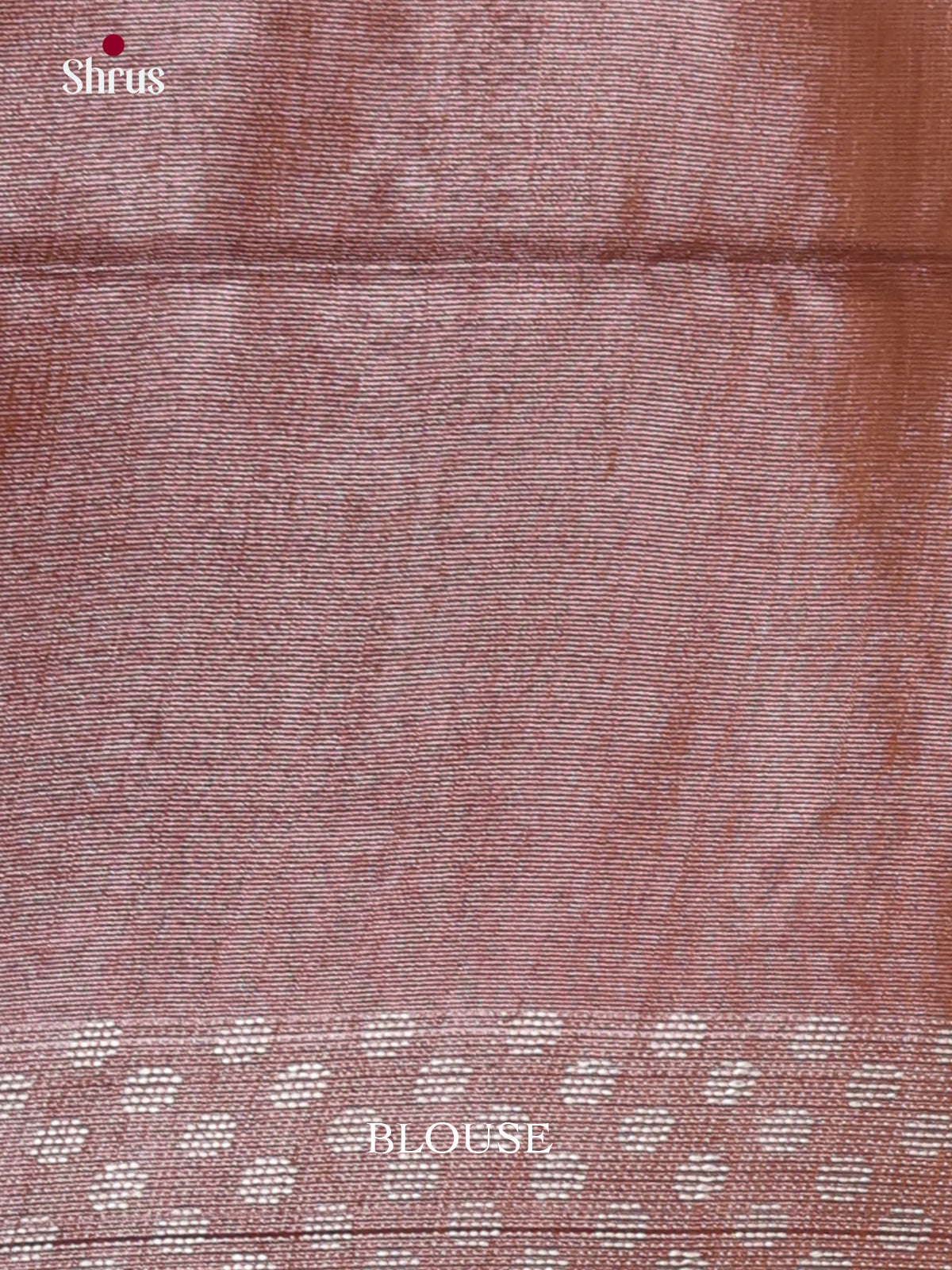 Brown - Semi Tissue Saree
