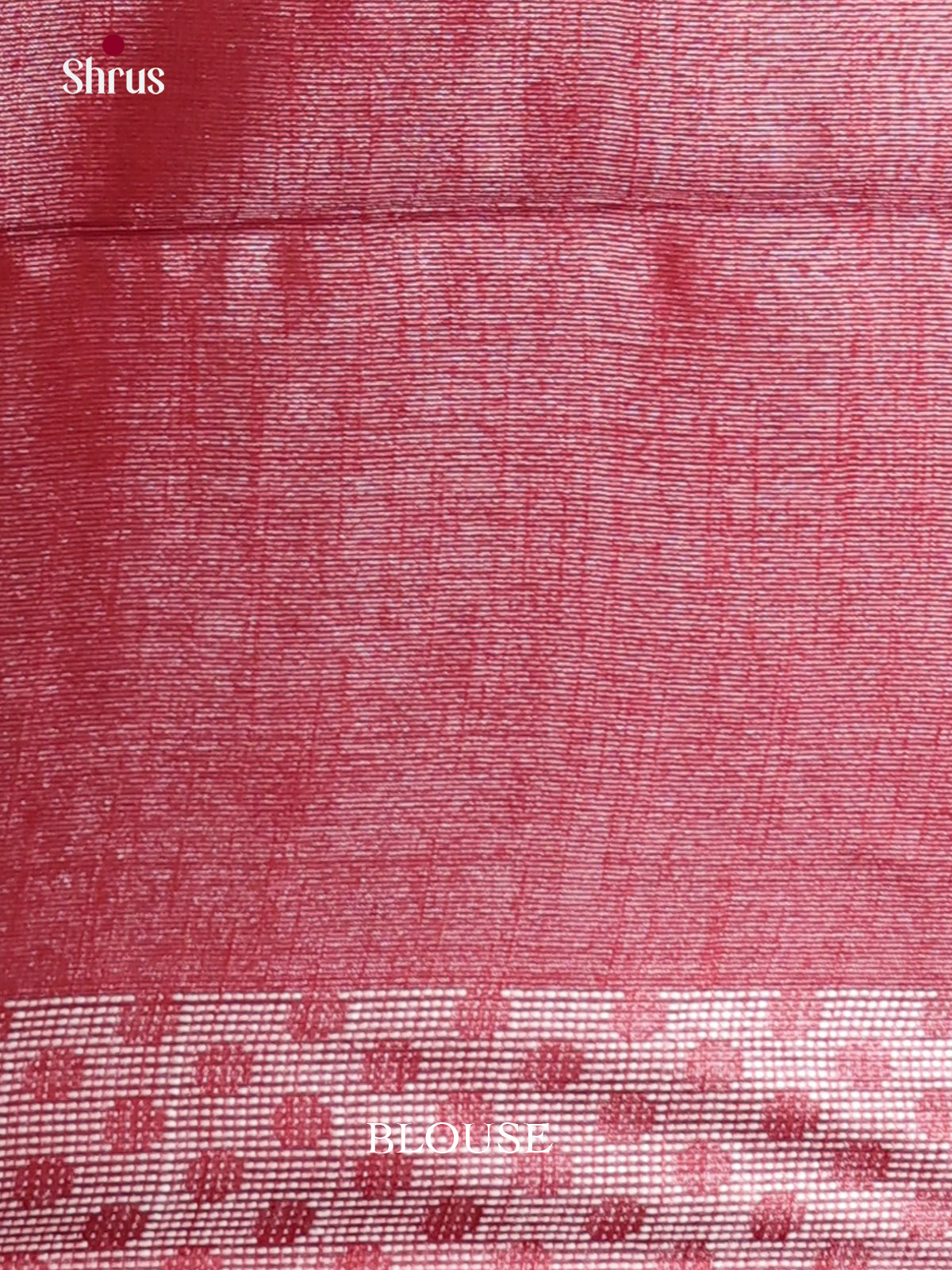 Maroon - Semi Tissue Saree