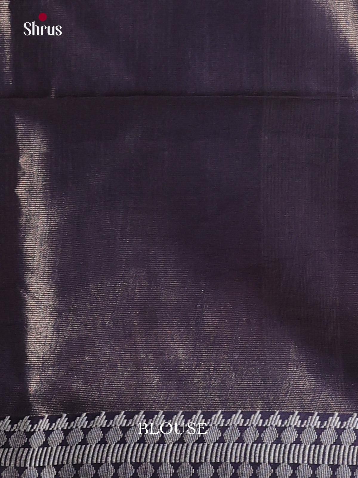 Navy Blue - Semi Tissue Saree