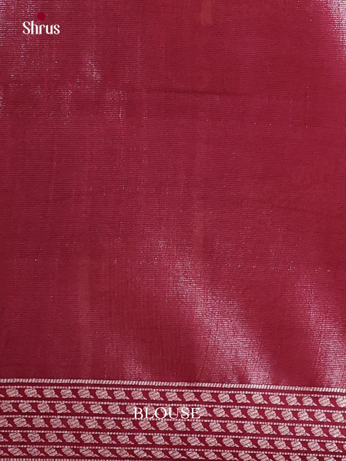 Maroon - Semi Tissue Saree