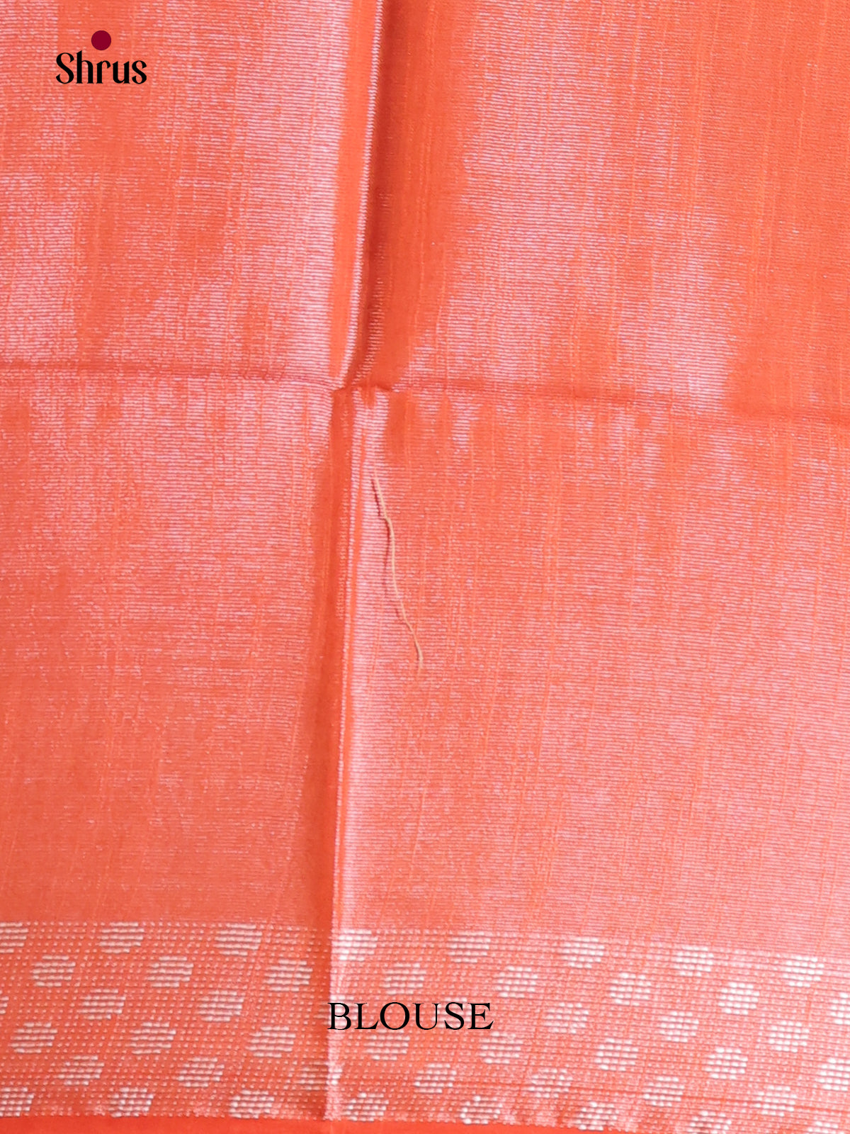 Orange - Semi Tissue Saree
