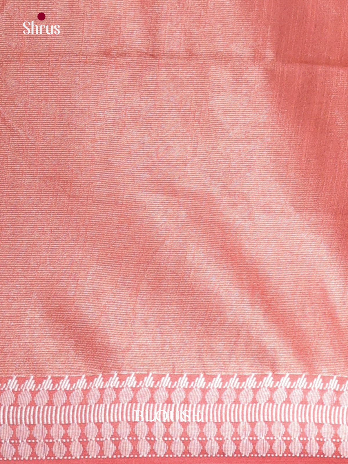 Peachish Pink - Semi Tissue Saree - Shop on Shrus.com