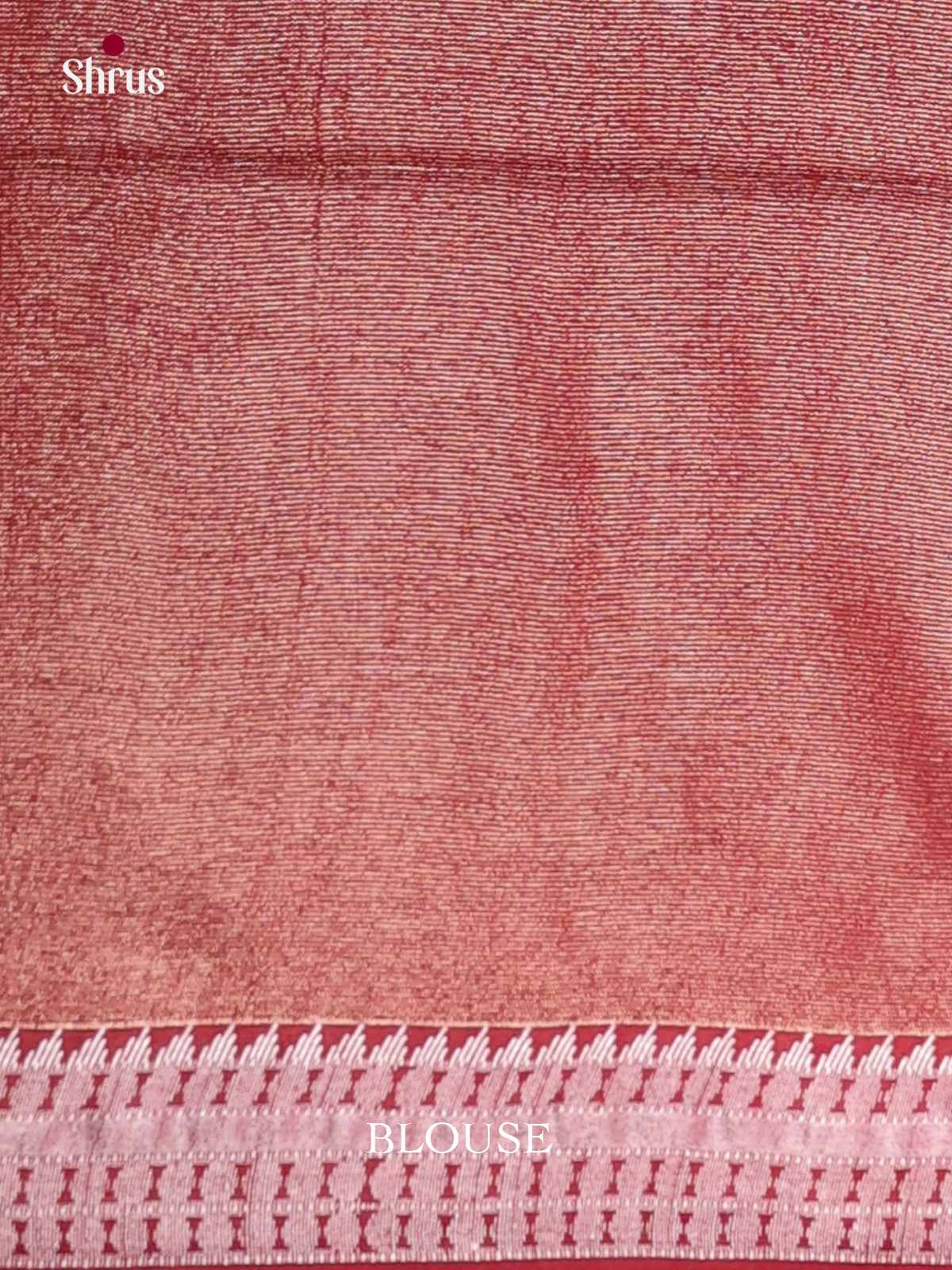 Red - Semi Tissue Saree