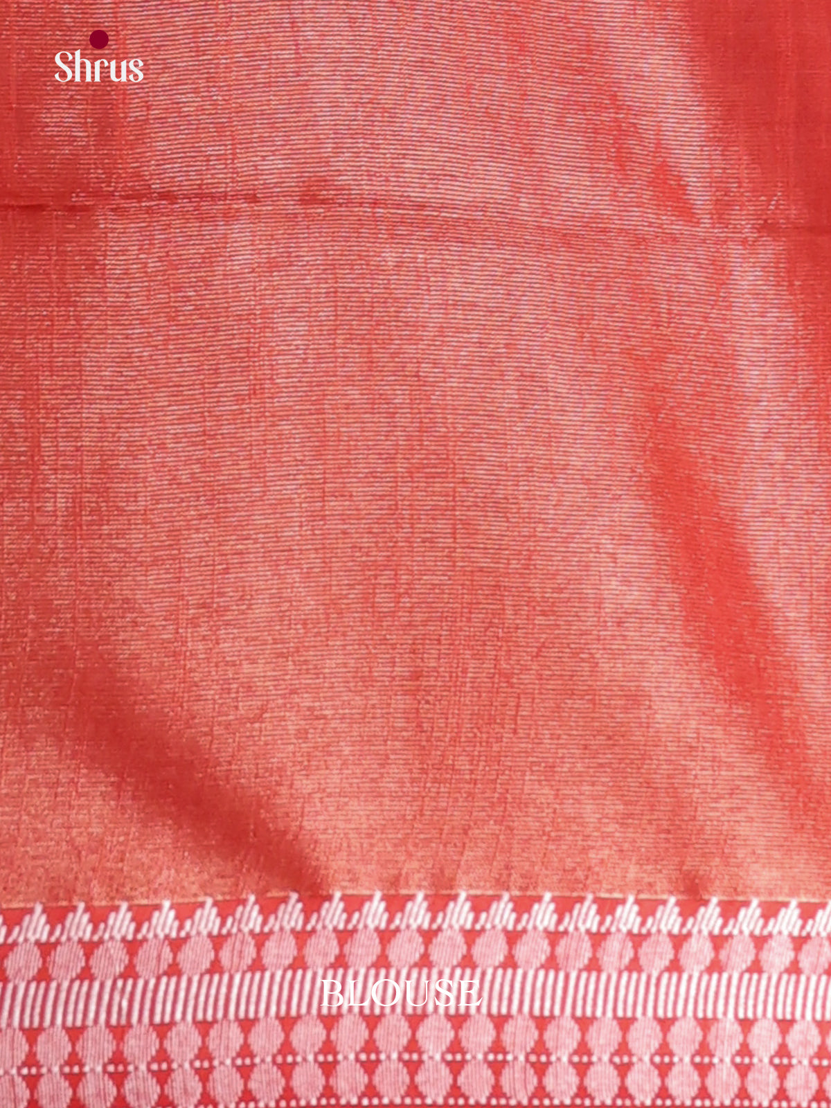 Red- Semi Tissue Saree - Shop on Shrus.com