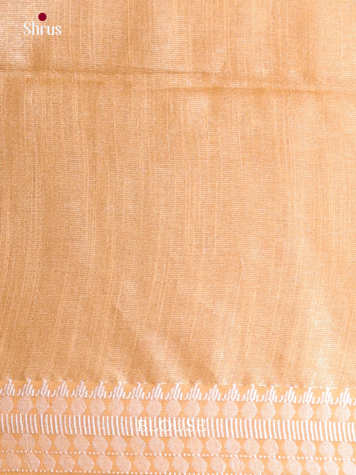 Peach - Semi Tissue Saree