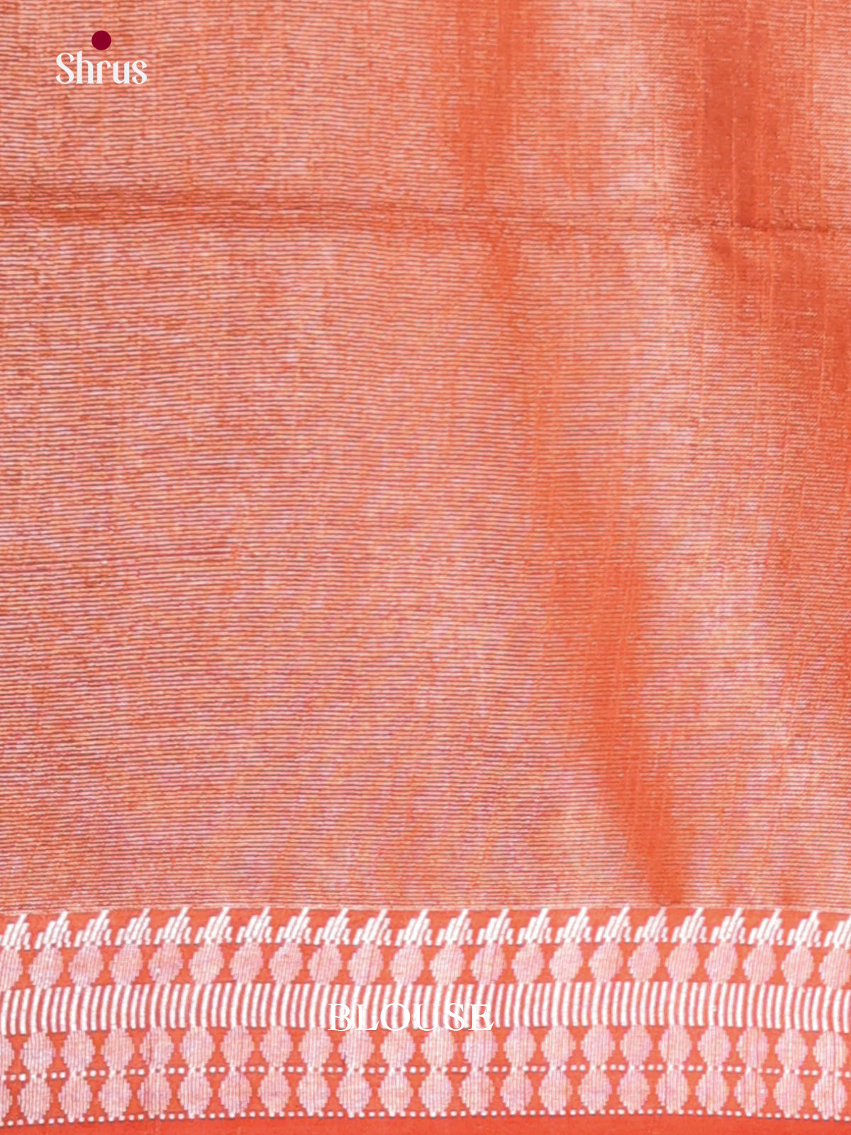 Orange - Semi Tissue Saree - Shop on Shrus.com