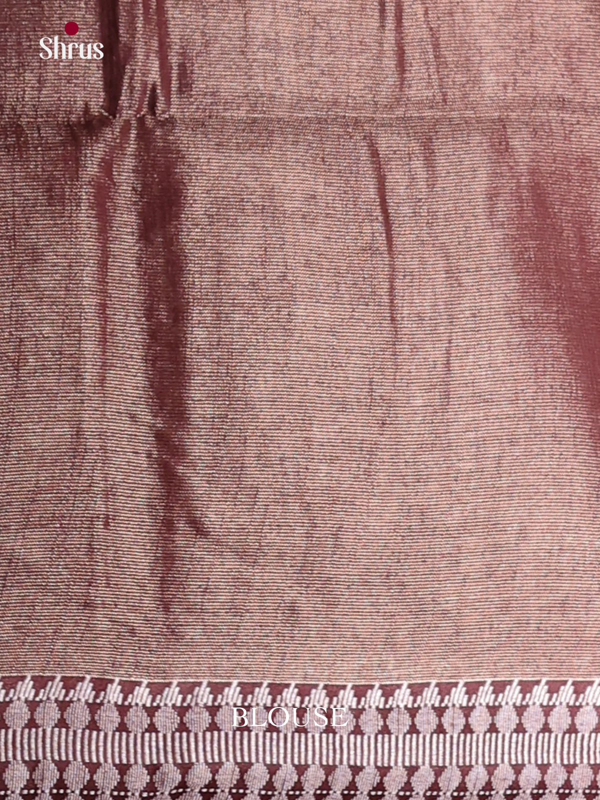 Maroon - Semi Tissue Saree