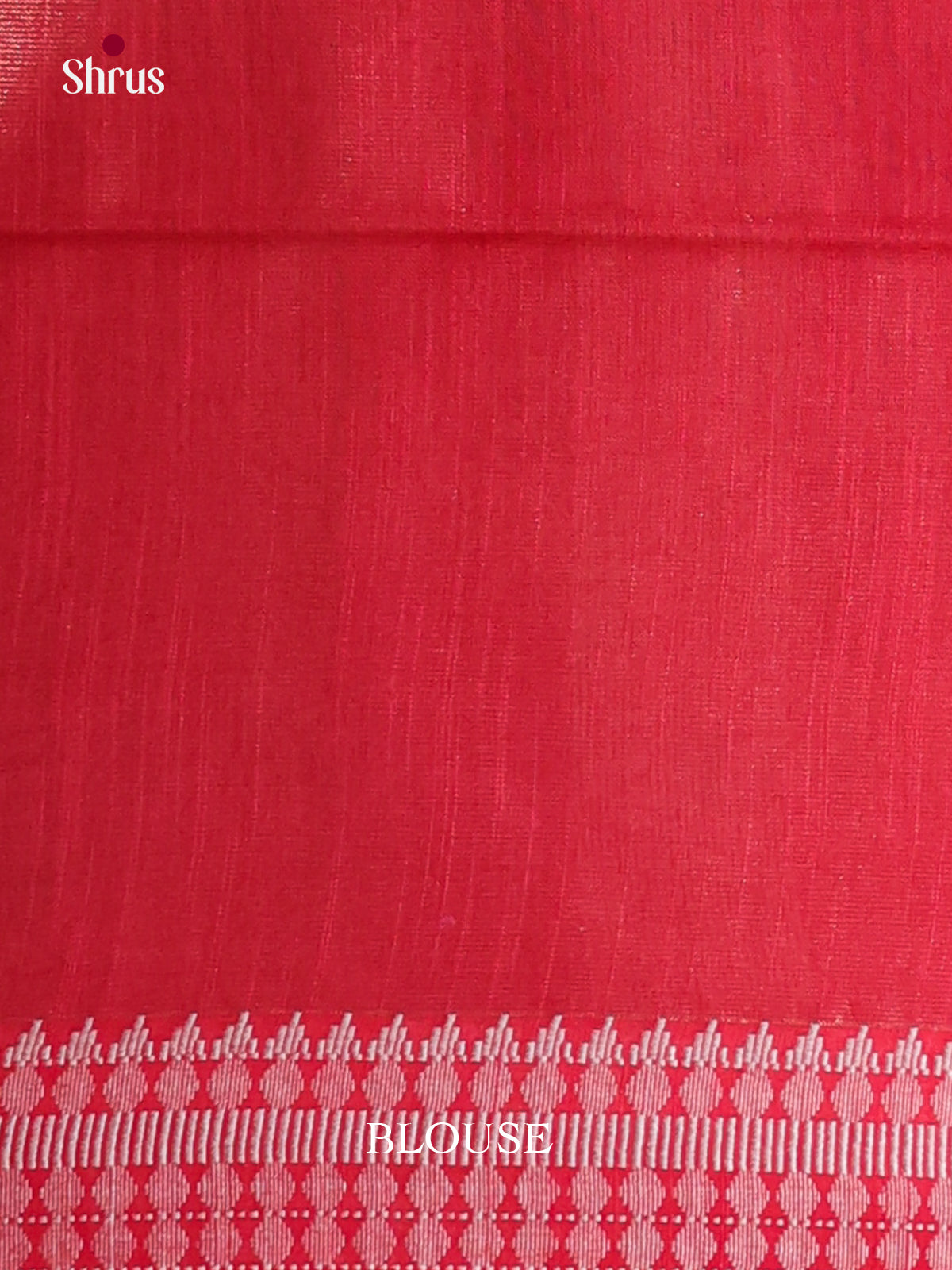 Red - Semi Tissue Saree